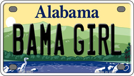 Bama Girl Alabama Novelty Mini Metal License Plate Tag - $14.95