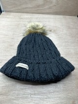 Columbia Unisex Knit Fleece Lined Beanie Pom Stocking Cap Hat Black - $9.90