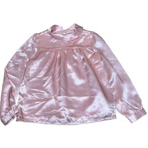 Janie and Jack Pink Satin Long Sleeve Shirt Sz 6 NWT - £15.34 GBP