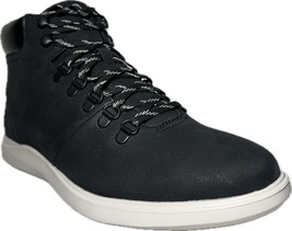 COLE HAAN Grand Plus Essex Hiker Men&#39;s Black Lightweight Leather Boots #C30190 - £95.41 GBP