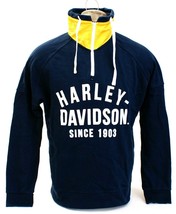 Harley Davidson Blue Slim Fit 1/4 Zip Pullover Men&#39;s NWT - £78.62 GBP