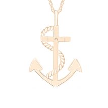 Swara Ecom 14K White/Yellow/Rose Gold Plated Sterling Silver Nautical An... - £31.92 GBP