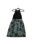 Madison Womans Dress Size 10 Sleeveless Belt Black Blue Fit &amp; Flare Knee... - $281.28 MXN