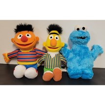 Sesame Street 10&quot; Cookie Monster, Bert, and Ernie Plush Hasbro 2013 *Please Read - £24.17 GBP