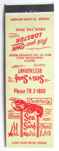 Sea &#39;n Surf Restaurant - Framingham, Massachusetts 20 Strike Matchbook C... - $1.75