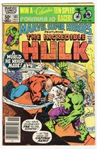Marvel Super Heroes #103 ORIGINAL Vintage 1981 Reprints Incredible Hulk 155 - £7.73 GBP