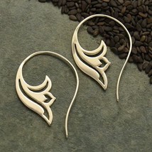 New Irregular Geometric Spiral Earrings Vintage Two Tone Color Creative Female A - £7.88 GBP