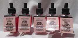 White Barn Bath &amp; Body Works Wallflower Bulb Lot Set 5 Cherry Almond Shortbread - £35.62 GBP