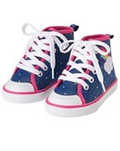 NWT Gymboree  Baby Girls High Top Canvas Sneakers Size 5 7 8  NEW - £15.09 GBP