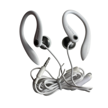 Philips sports Wired Earhook Headphones with mic SHS3305 WHITE - $13.85