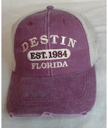 Destin Florida Dad Hat Men Baseball Cap One Size Alvins Island Maroon Un... - $19.66 CAD