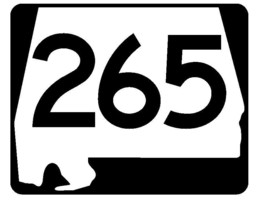Alabama State Route 265 Sticker R4684 Highway Sign Road Sign Decal - $1.45+
