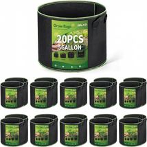 Lightweight 20 Pack 5 Gallon Grow Bags - Breathable Fabric Pots for Garden - $68.26
