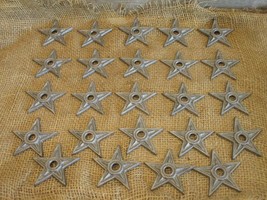 24 Cast Iron Stars Washer Texas Lone Star Ranch 3&quot; Primitive Raw Craft D... - £31.16 GBP