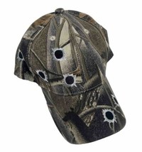 Camoflauged Embroidered Brown Acrylic Adjustable Ball Cap Nwt - £10.57 GBP