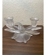 Vintage Cambridge Everglade 2 Candlestick Holder Centerpiece 10&quot;x6&quot;x5.5&quot;... - £36.99 GBP