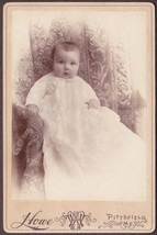 Alfred Sanford Adams Cabinet Photo of Baby - Pittsfield, Maine (1891) - £13.82 GBP
