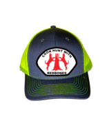 Cap Hat Gray Front Neon Yellow Mesh Back Dog Picture Coonhound Redbone C... - $20.99
