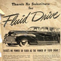 1941 Vintage Chrysler Print Ad Fluid Drive For Modern VACAMATIC Transmission - £10.35 GBP