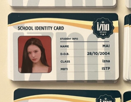 MAI Official Authentic ID Photocard IZNA [N/a izna Ver.] Kpop - $6.80