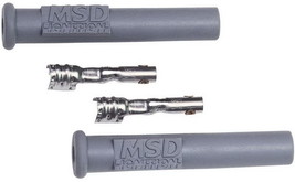 GM Points / HEI Dual Crimp Spark Plug Boot Terminal Kit STRAIGHT 2-pcs MSD - $10.65