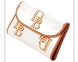 Dooney &amp; Bourke Monogram Large Continental Clutch beige - £113.65 GBP