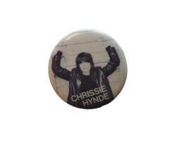 Chrissie Hyde Pretenders Badge Pinback Button Original New Wave Band Vintage &#39;83 - £22.18 GBP