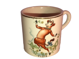 Continental Kilns / Borden Co Elsie the Cow Mug Circa 1948 Licensed - $23.99