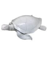 Loggerhead Sea Turtle Ceramic Wall Decor Beach Nautical Ocean White Trop... - £13.25 GBP