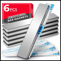 6 PCS Strong Magnet Strips Heavy Duty Neodymium Rare Earth Magnets With ... - $13.73 CAD