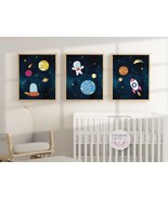 Space Adventure Wall Art Printable, Astronaut and Space Nursery Prints | Digital - $9.00