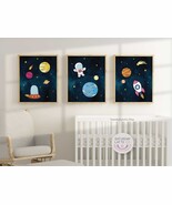 Space Adventure Wall Art Printable, Astronaut and Space Nursery Prints | Digital - $9.00