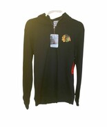 Black Adult Medium Chicago Blackhawks quarter zip Long Sleeve Sweater Br... - $33.95 CAD
