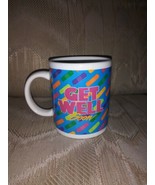 Get Well Soon Coffee Mug Bandaids 3 3/4&quot; Tall 3 1/8&quot; Wide At Bottom - £12.26 GBP