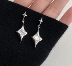 Star four stars sweet cool wind star cool cool earrings girl everything ... - £15.77 GBP