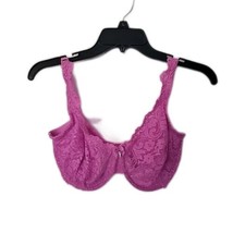 34DDD Smart &amp; Sexy Super Cute Lace Underwire Bra ~ Dark Pink ~Adjustable... - $17.09