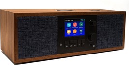 Grace Digital&#39;S Mondo Elite Duo Smart Internet Radio In Walnut With Bluetooth, - £259.73 GBP