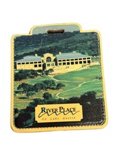 Vintage Rare River Place on Lake Austin Golf Course Leather Bag Tag Texas - $29.69