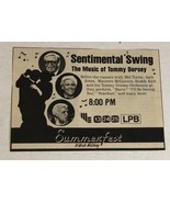 Sentimental Swing Music Of Tommy Dorsey Tv Guide Print Ad Mel Torme TPA12 - $5.93