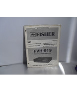 Original Fisher FVH-919 VCR Service Manual - €1,73 EUR