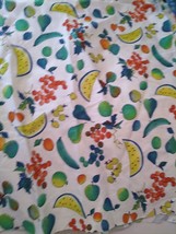 Vintage Fruit Floral Fabric 1/2 Yard - £9.03 GBP