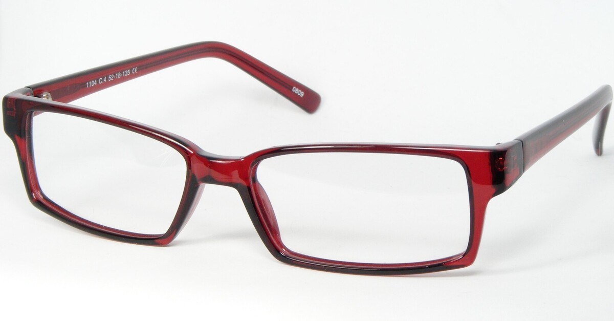 ALPHA 1104 4 Transparent Weinrot Brille Brillengestell 52-18-135mm Deuts... - $49.48