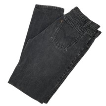 Vintage 90s Levis 505 Orange Tab Jeans Mens 36x34 Black Regular Fit Straight Leg - £99.28 GBP