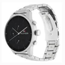 Orologio Uomo Tommy Hilfiger 1791485 Quarzo Acciaio Inox Quadrante Nero 44mm - $134.19