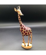 Carved Olive Wood African Animal Giraffe Art Figurine Sculpture Kenya 12... - $15.83