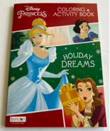 Disney Princess Holiday Dreams Christmas coloring book Cinderella Snow W... - £8.27 GBP