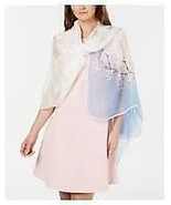 Cejon Women&#39;s Cherry Blossom Oversized Wrap Lt Blue NWT - $14.97