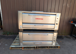 BLODGETT 1048 HIGH BTU 120K NATURAL DECK GAS DOUBLE PIZZA OVENS WITH  NE... - $5,935.05
