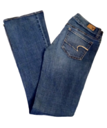 American Eagle Outfitter Jeans sz  4 L  Artist Super Stretch Denim Y2K V... - $372.52 MXN