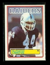 Vintage 1983 Topps Football Trading Card #306 Burgess Owens Los Angeles Raiders - £3.93 GBP